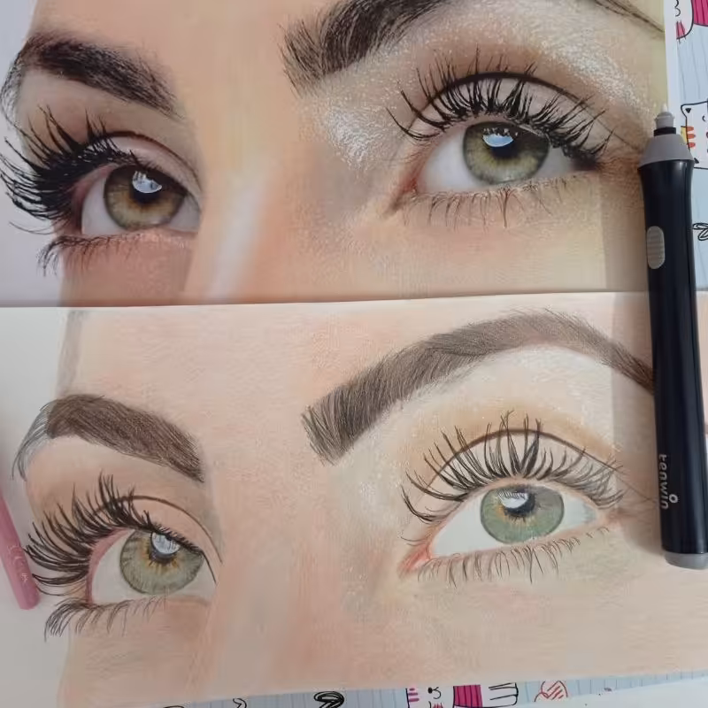 نقاشی هایپررئال چشم مناسب در سایز دلخواه مناسب کافه منزل