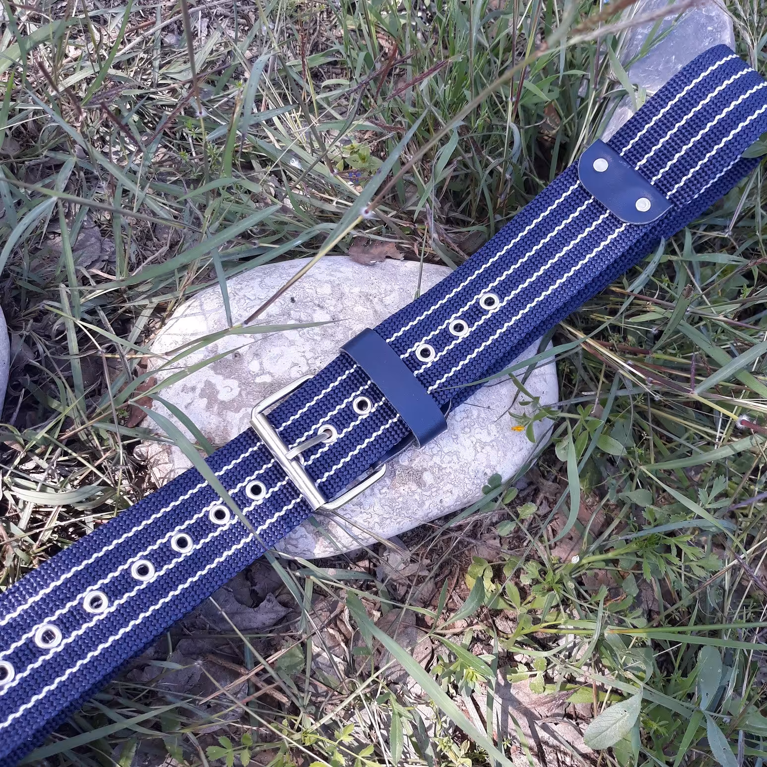 کمربند برزنت  و چرم طبیعی عرض پهن مناسب کمپینگ - لباس کار - دوچرخه سواری و  سایر