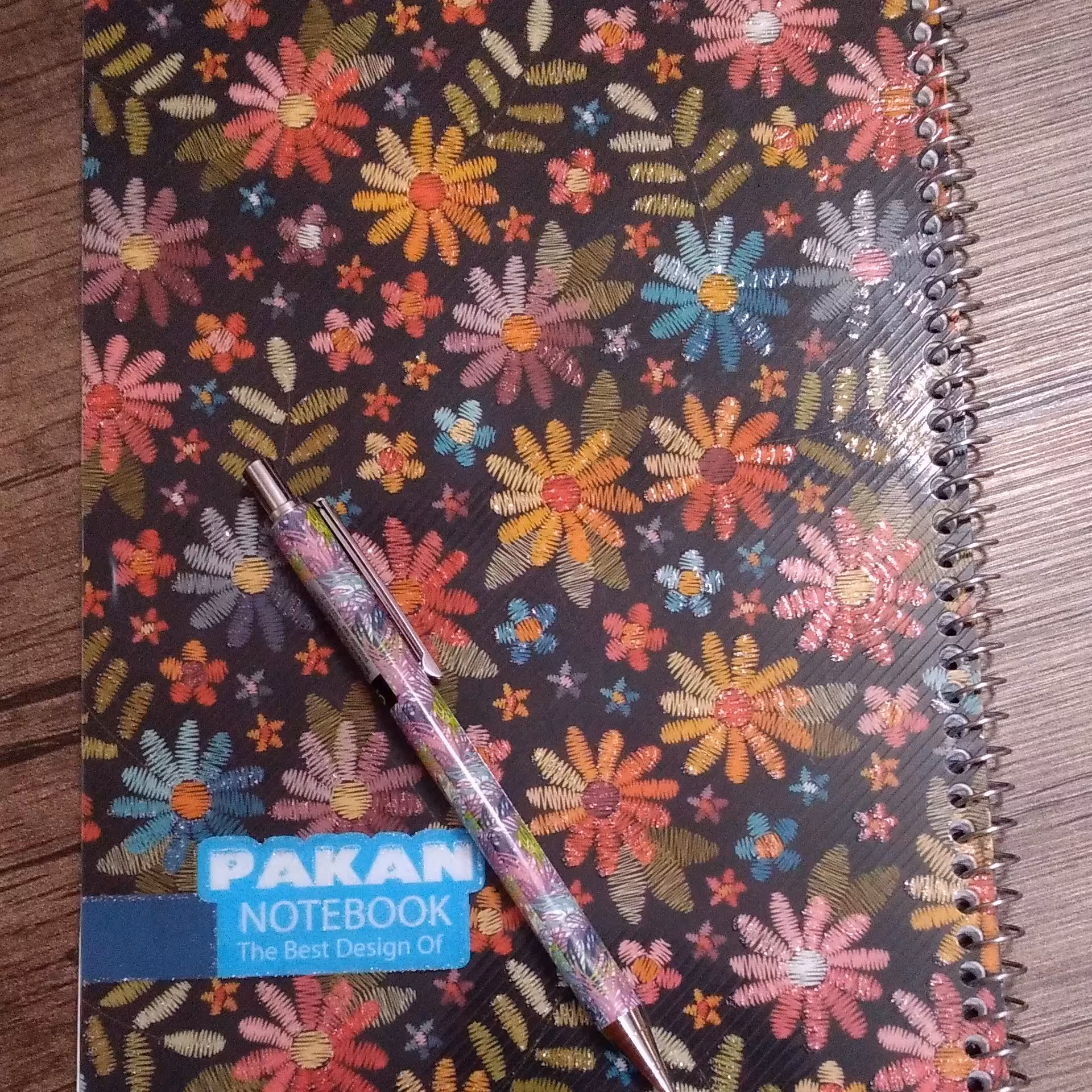 دفتر نقاشی 50 برگ سیمی طرح گل  جلد طلقی