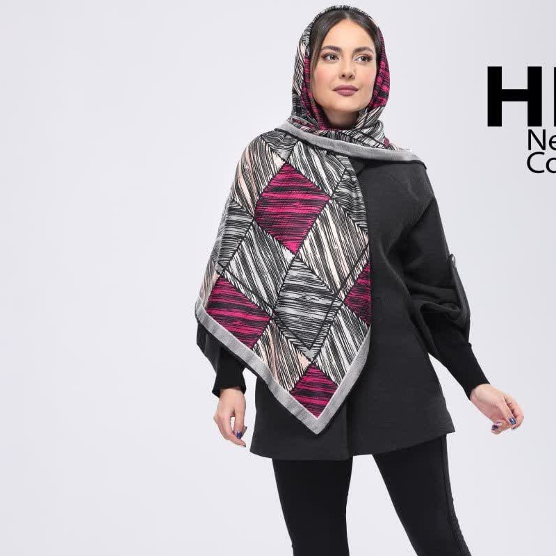 روسری نخی ژاکارد بهاره 125 با رنگبندی