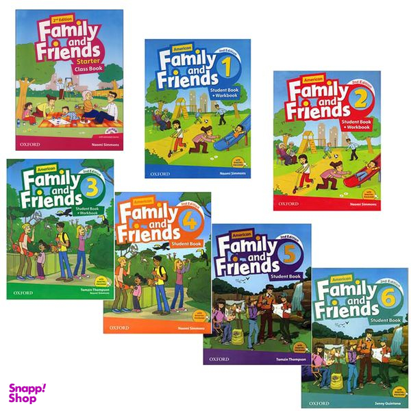 کتاب American Family and Friends Second Edition اثر Tamzin Thompson انتشارات oxford هفت جلدی