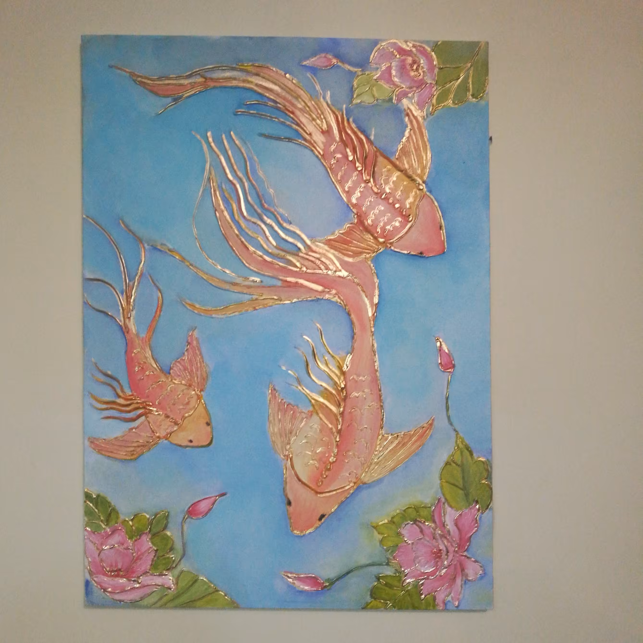 تابلو تکسچر ماهی