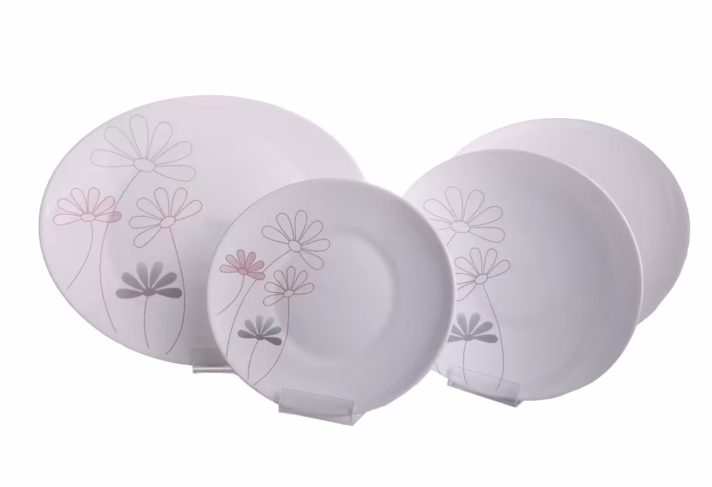 سرویس 6نفره اوپال مقصود طرح  ادیسه صورتی