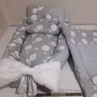 تشک گارددار لحاف بالش طوسی ماه سفارش ساز