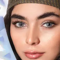 لنز چشم رنگی (زیبایی) سالانه کلیر ویژن  (طوسی یخی دور دار)