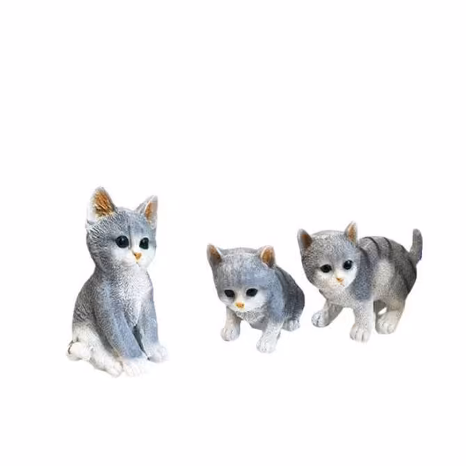 مجسمه گربه مجموعه 3 عددی