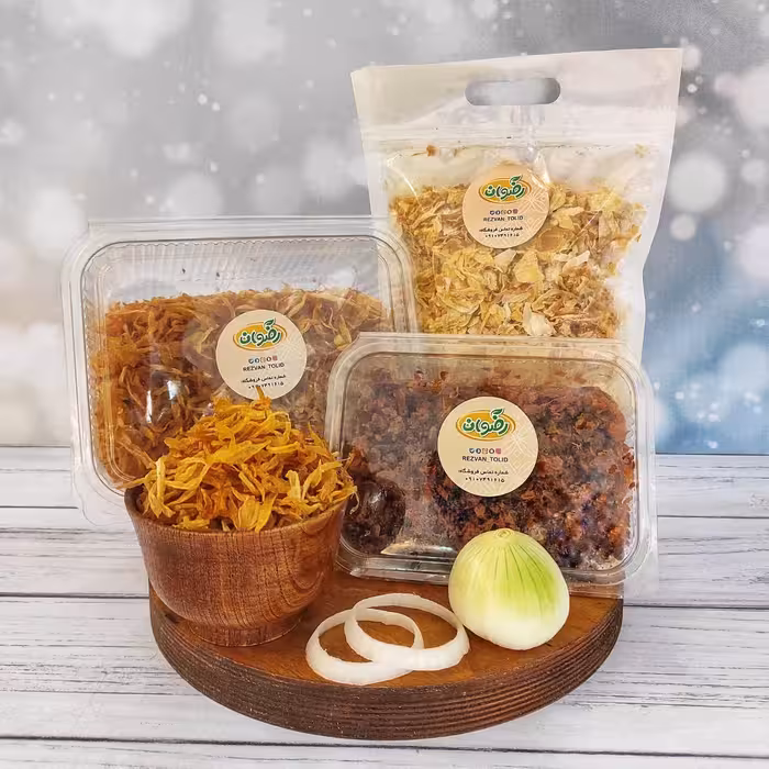 پیاز داغ کم روغن 