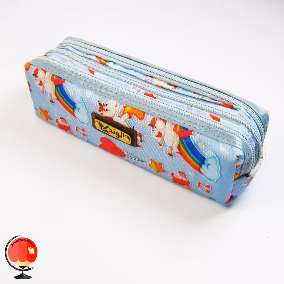 جامدادی دخترانه طرح اسب تک شاخ سه زیپ الوند