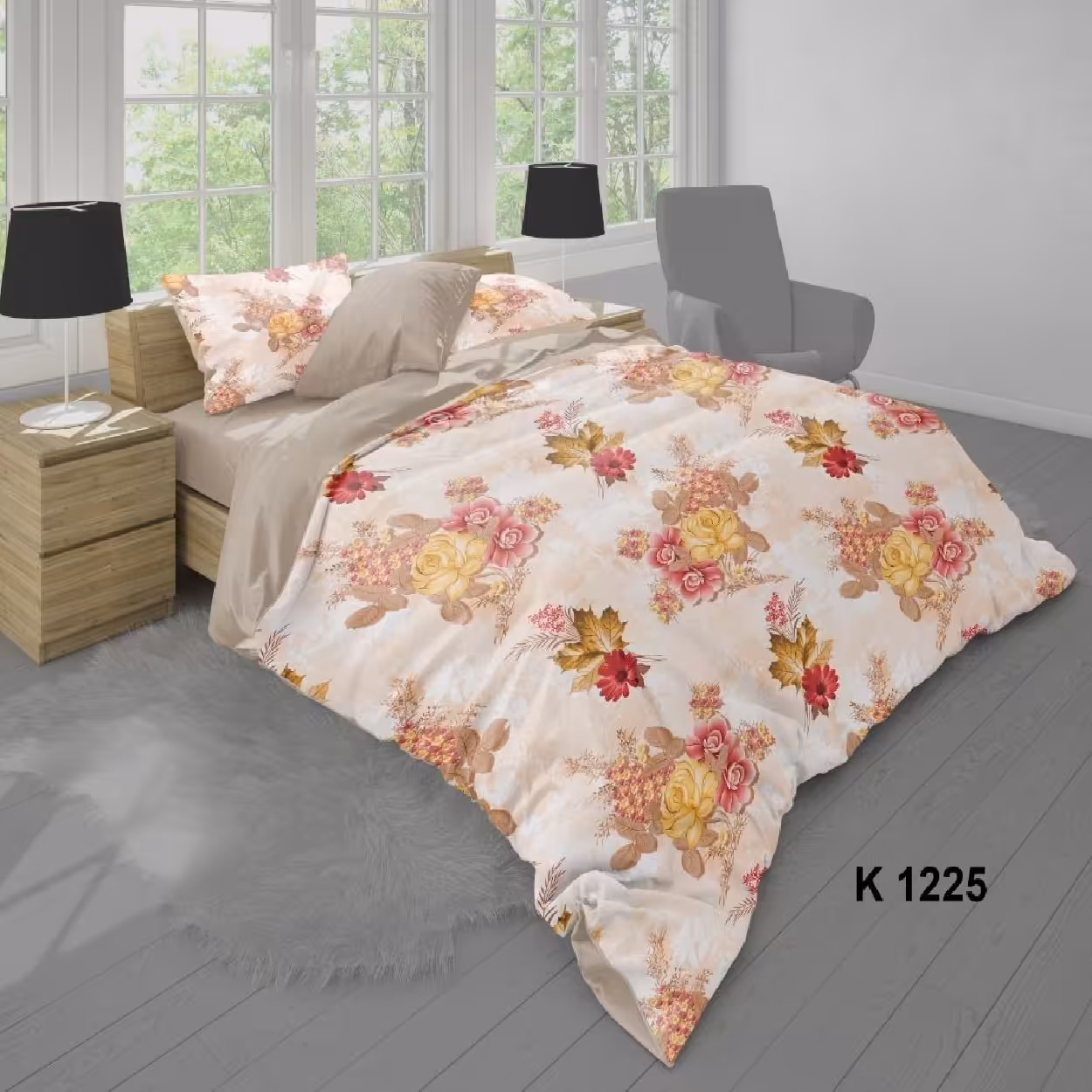 سرویس روتختی ترک إو turkev کد K-1225 دونفره 6 تکه