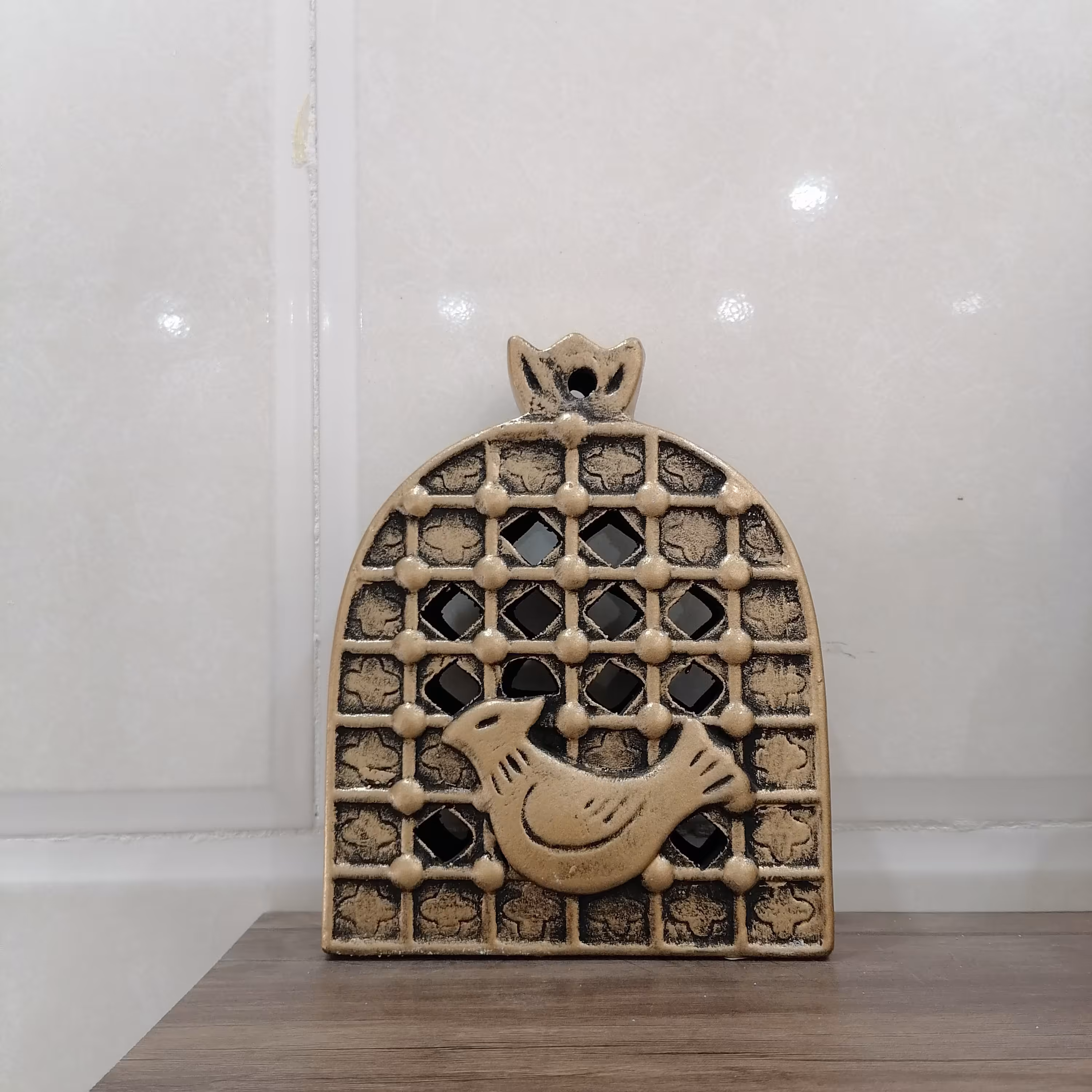 مرغ آمین سفالی زیبا دکوری