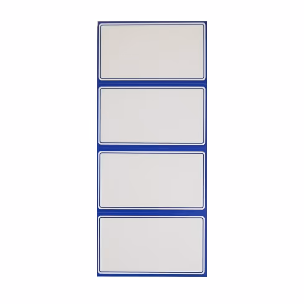 برچسب نام و نشان دور آبی کلاسیک بسته 50 عددی کد 01