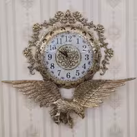 ساعت دیواری برنز مدل عقاب صفحه 30 کد 881 ( ساعت برنجی دیواری )