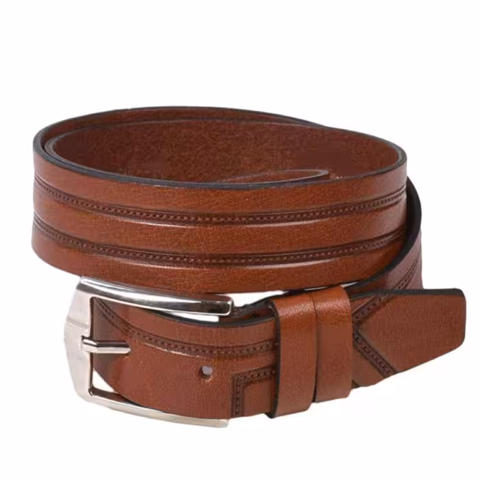کمربند چرم طبیعی  اصل-یک تکه ضخیم