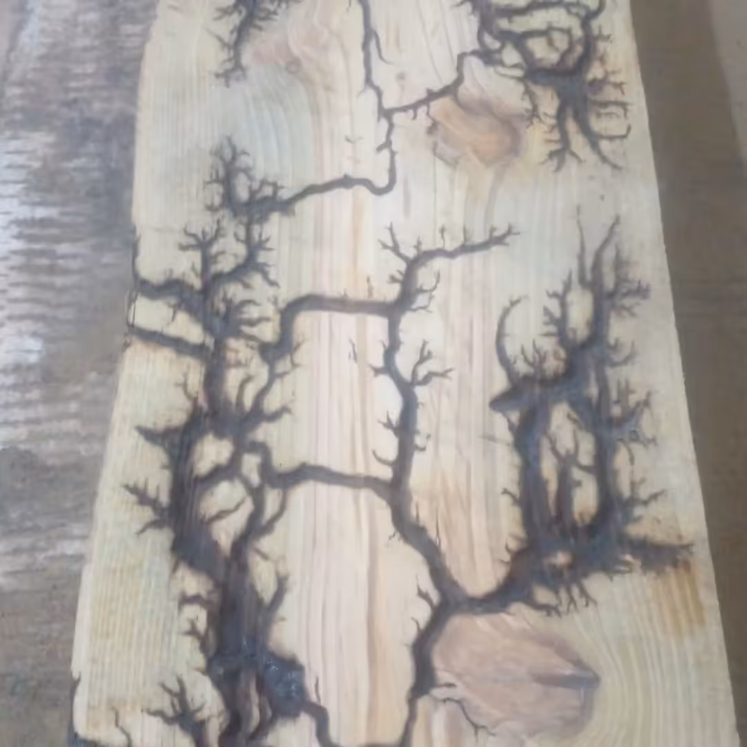 لیختنبرگ یا هنر سوخته نگاری.با دستگاه و آموزش تخصصی (نمونه های موجودتقلبی و با هویه و بدون عمق هستند)