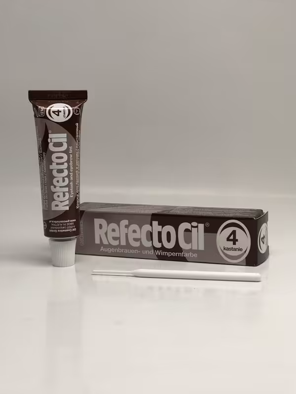 رنگ مژه و ابرو قهوه ای رفکتوسیل شماره 4 حجم 15 میل - RefectoCil