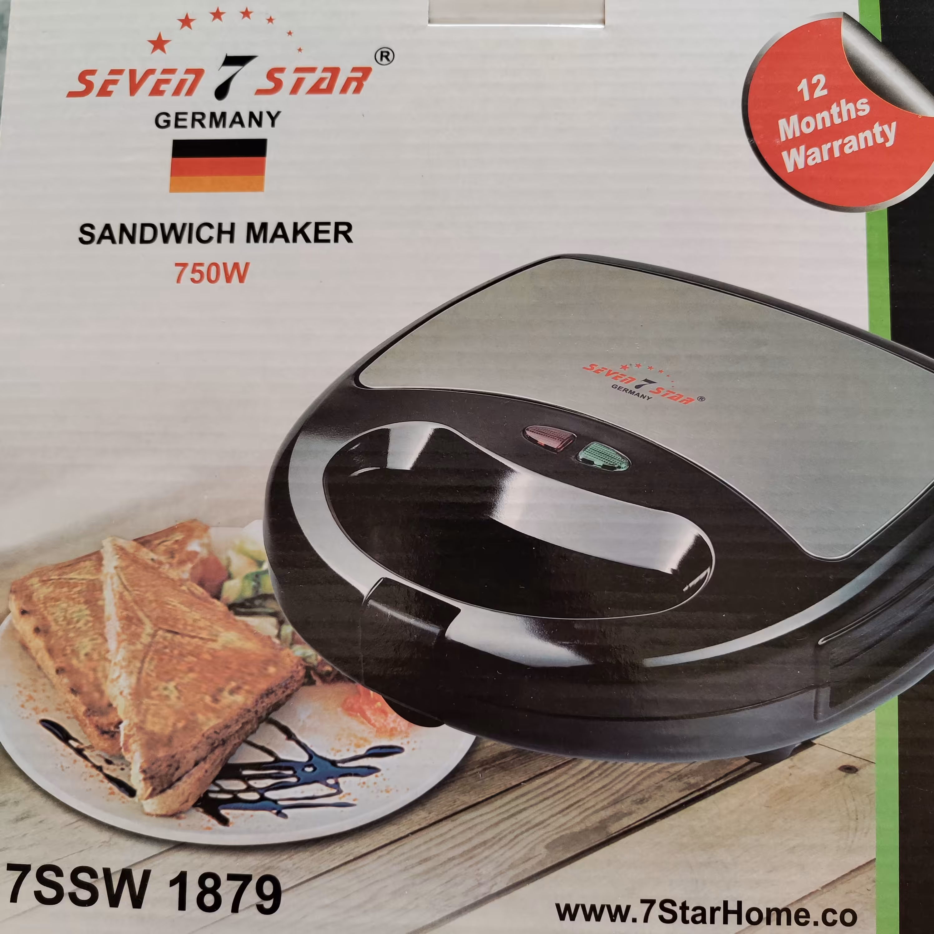 ساندویچ ساز اسنک پز seven star 7ssw 1879
