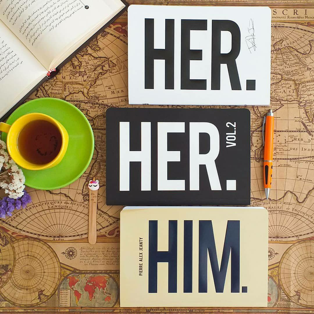 کتاب های شعر her و him