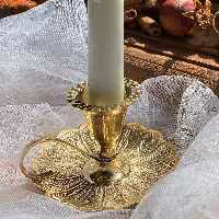 جاشمعی انگشتی برنجی پر طاووس 03 