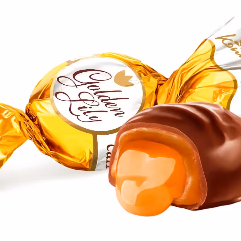 شکلات کنتی گلدبا مغز کارامل(500گرم)