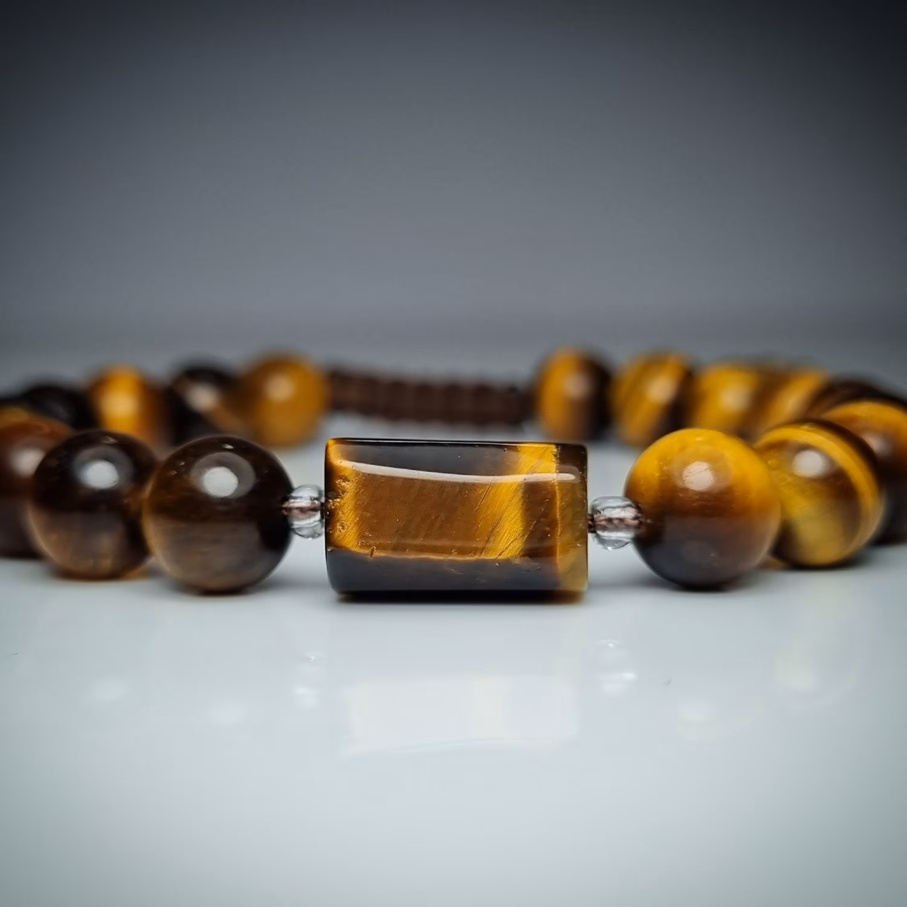 دستبند سنگ چشم ببر اصل و طبیعی