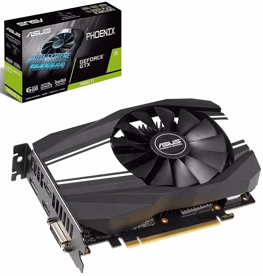 کارت گرافیک ایسوس مدل PH-GTX1660TI-6G با حافظه 6 گیگابایت