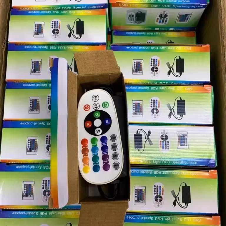 ریموت کنترل ریسه  16رنگ🌈RGB/تخم مرغی/باکیفیت عالی