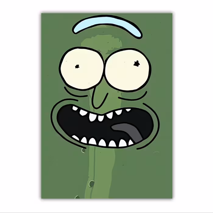 تابلو شاسی مدل ریک و مورتی Rick and Morty سایز 20 در 28 کد 46