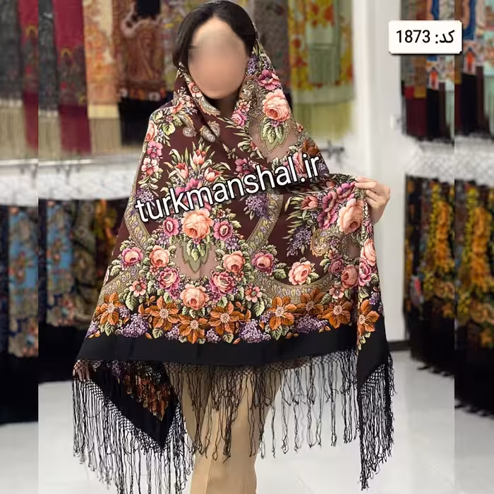 روسری ترکمن پشمی کد 1873