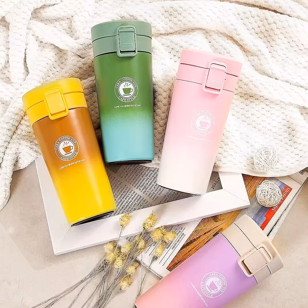 تراول ماگ پاستیلی درجه یک در رنگبندی متنوع و جذاب قفل دار و صافی دار