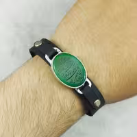 دستبند زنانه و مردانه سلین کالا مدل عقیق سبز طرح وان یکاد COD-12790918