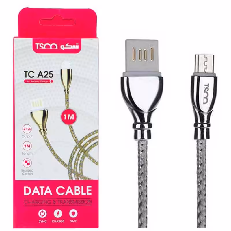 کابل شارژ MicroUSB تسکو TSCO TC A25 سفید