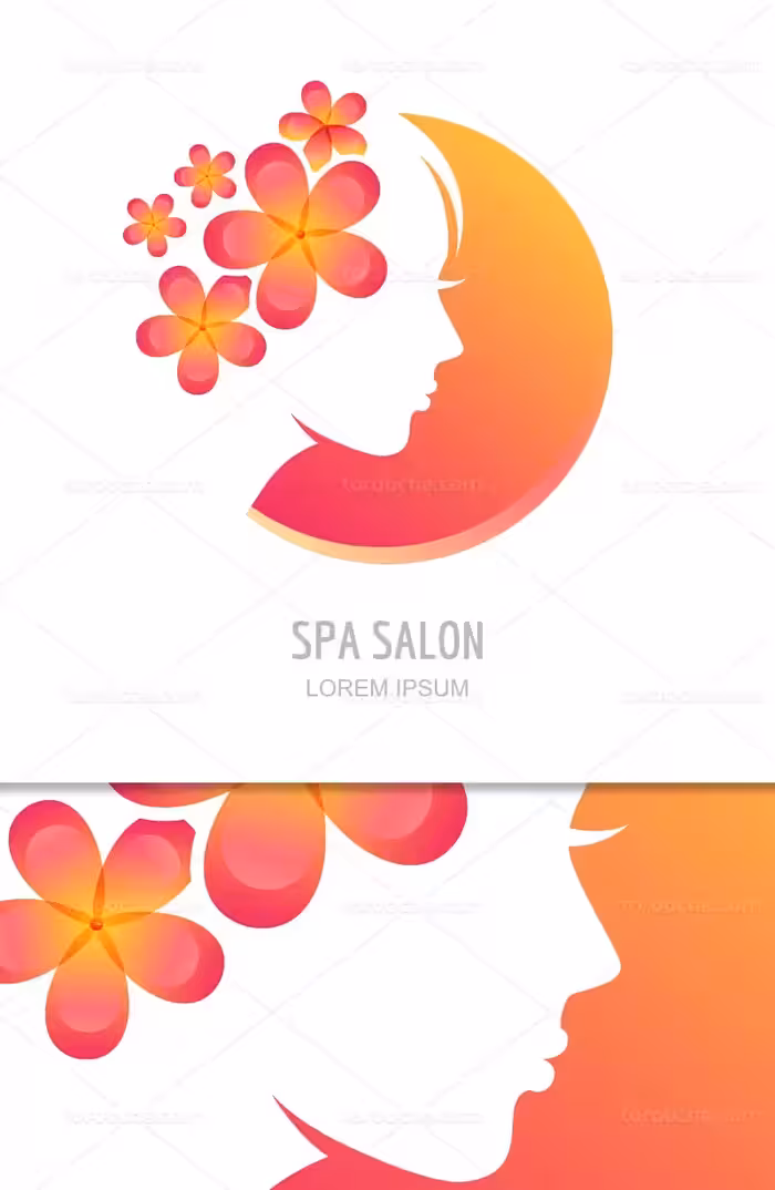 وکتور لوگو سالن آرایشی | گرافیک با طعم تربچه