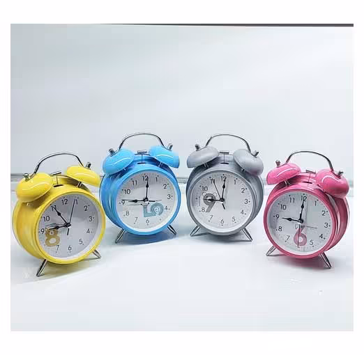 ساعت زنگ دار رومیزی فانتزی (چراغ دار)