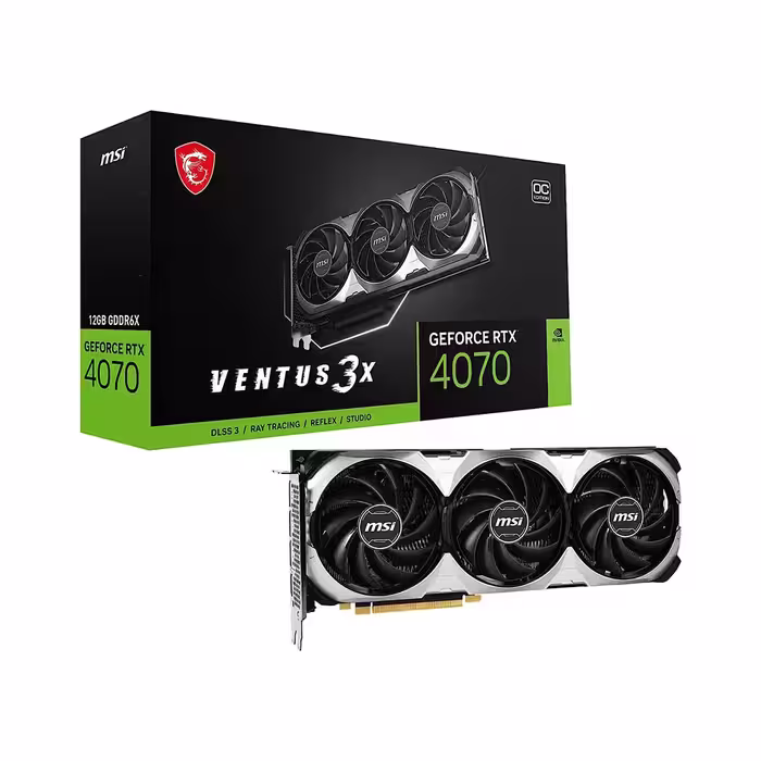 کارت گرافیک ام اس آی مدل GeForce RTX 4070 VENTUS 3X 12G OC