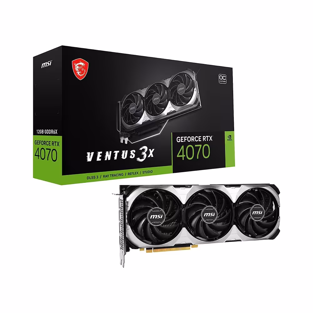 کارت گرافیک ام اس آی مدل GeForce RTX 4070 VENTUS 3X 12G OC