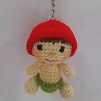 آویزیا سرکلیدی قلاب بافی کودک9سانتی