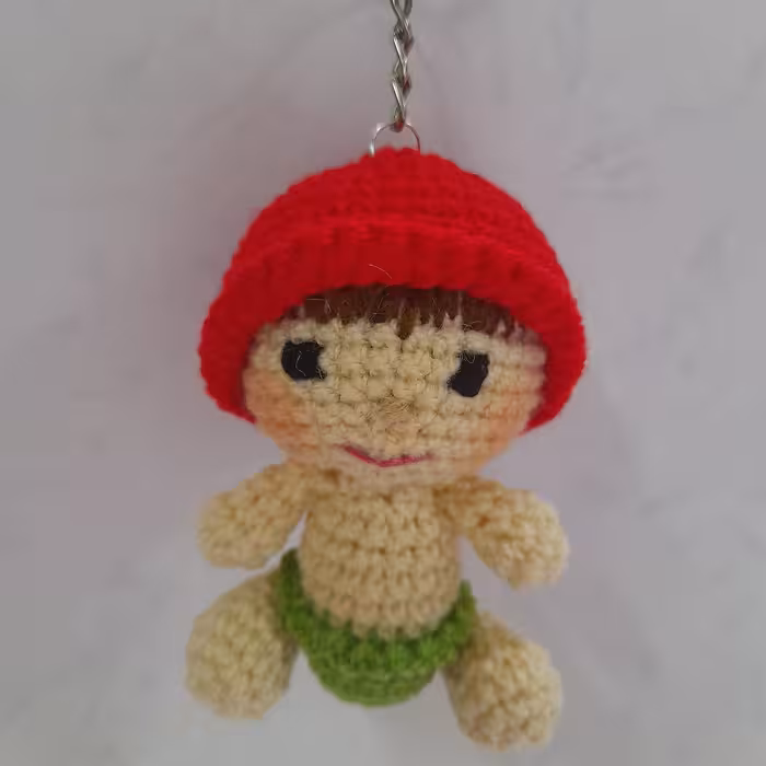 آویزیا سرکلیدی قلاب بافی کودک9سانتی