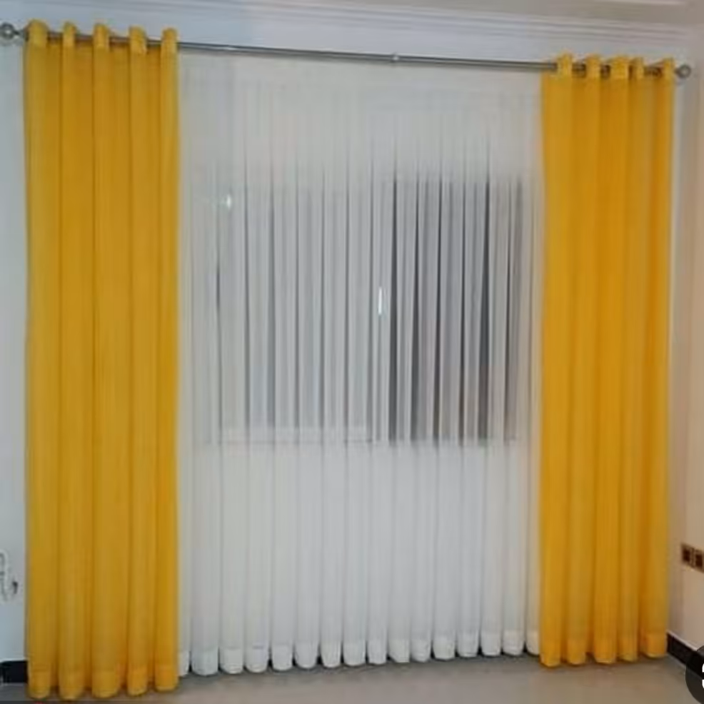 پرده حریر پانچی 2 رنگ 