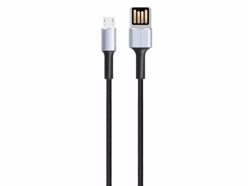 کابل شارژ سریع و انتقال داده میکرو به یواس‌بی یک متری ایکس‌او XO double side insert charging cable MICRO USB NB116