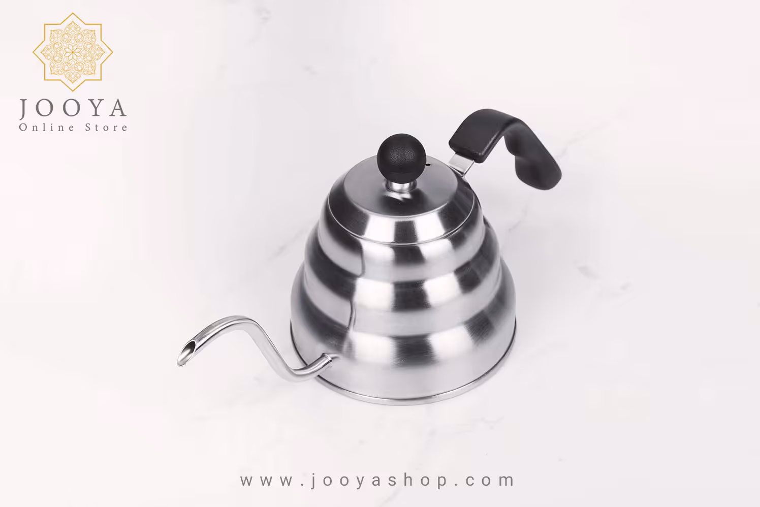 کتل استیل 900 میلی‌لیتری دسته مشکی