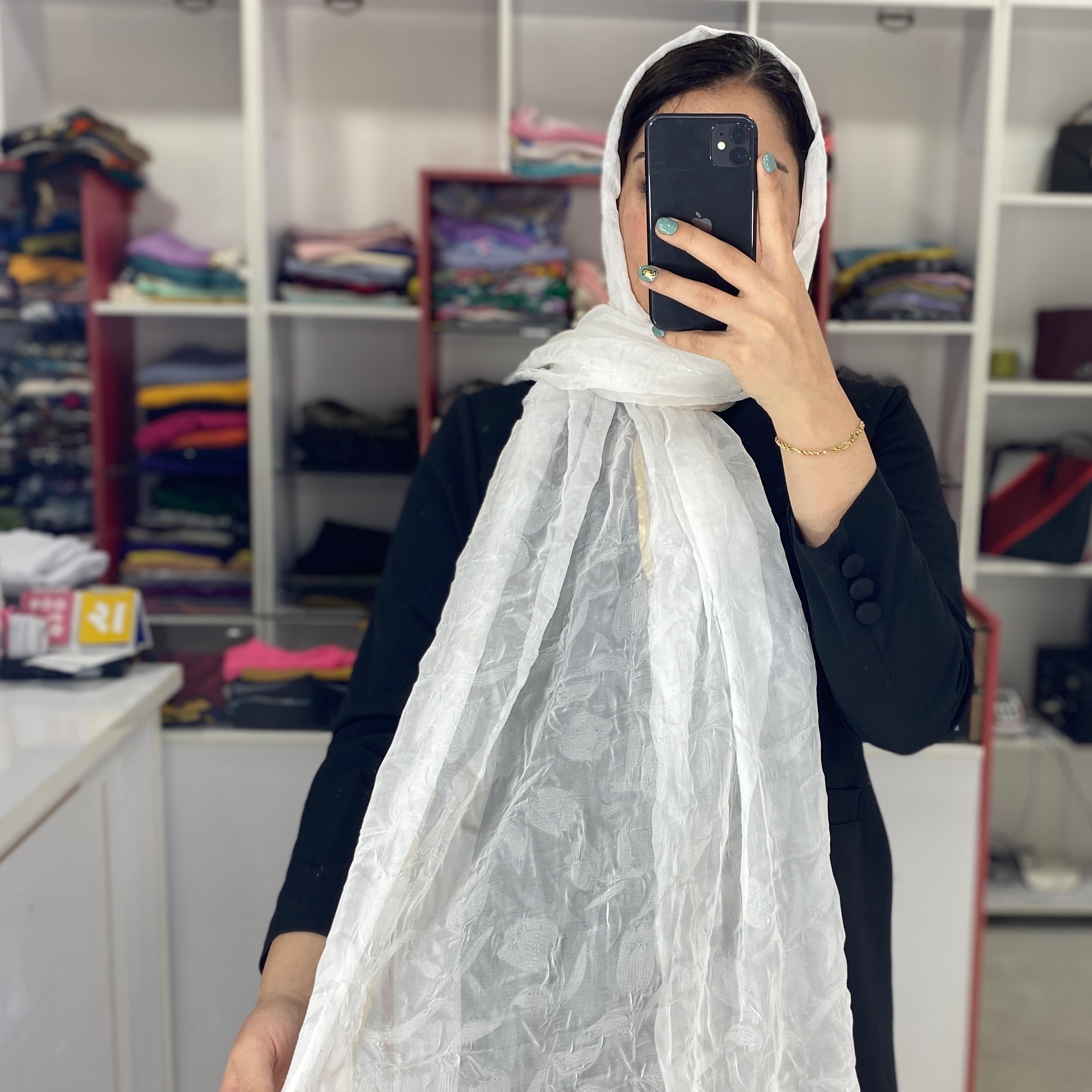 شال حریر مجلسی