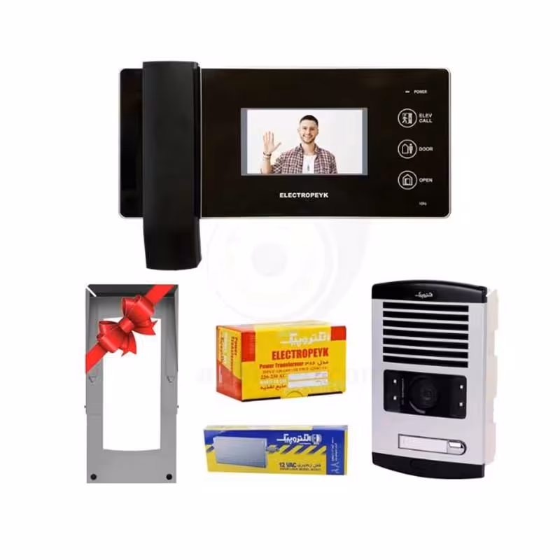 پکیج آیفون تصویری 1واحدی الکتروپیک 1196 مشکی