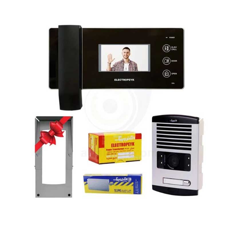 پکیج آیفون تصویری 1واحدی الکتروپیک 1196 مشکی