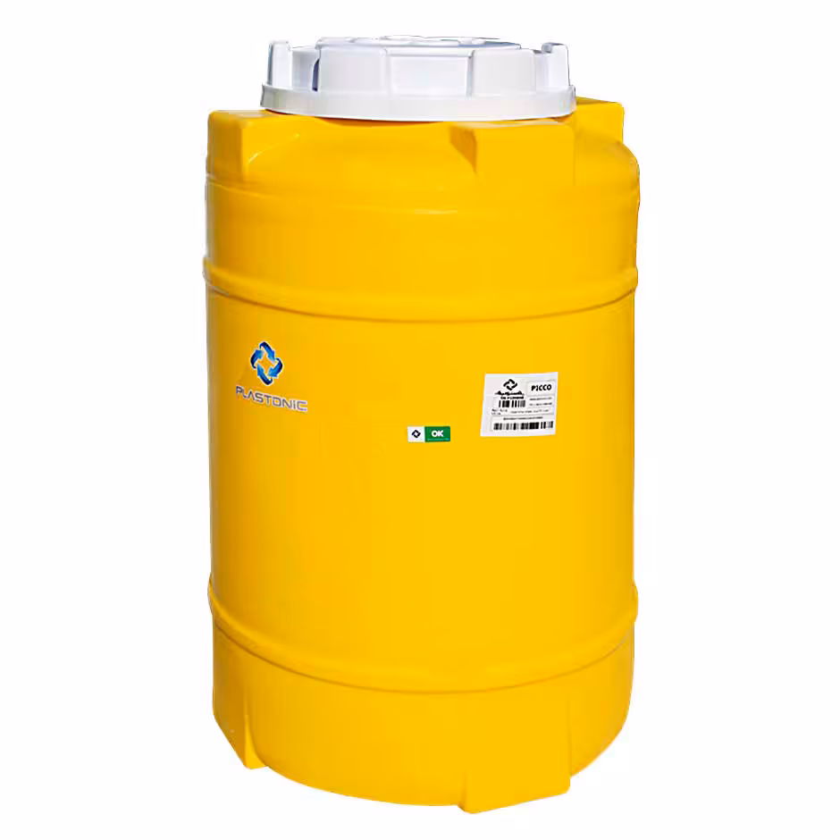 منبع انبساط بازه پلاستیکی 220 لیتری دو لایه زرد