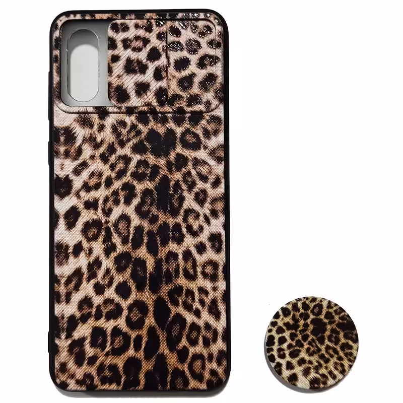 قاب طرح دار پلنگی پاپ سوکت دار سامسونگ SAMSUNG Galaxy A02