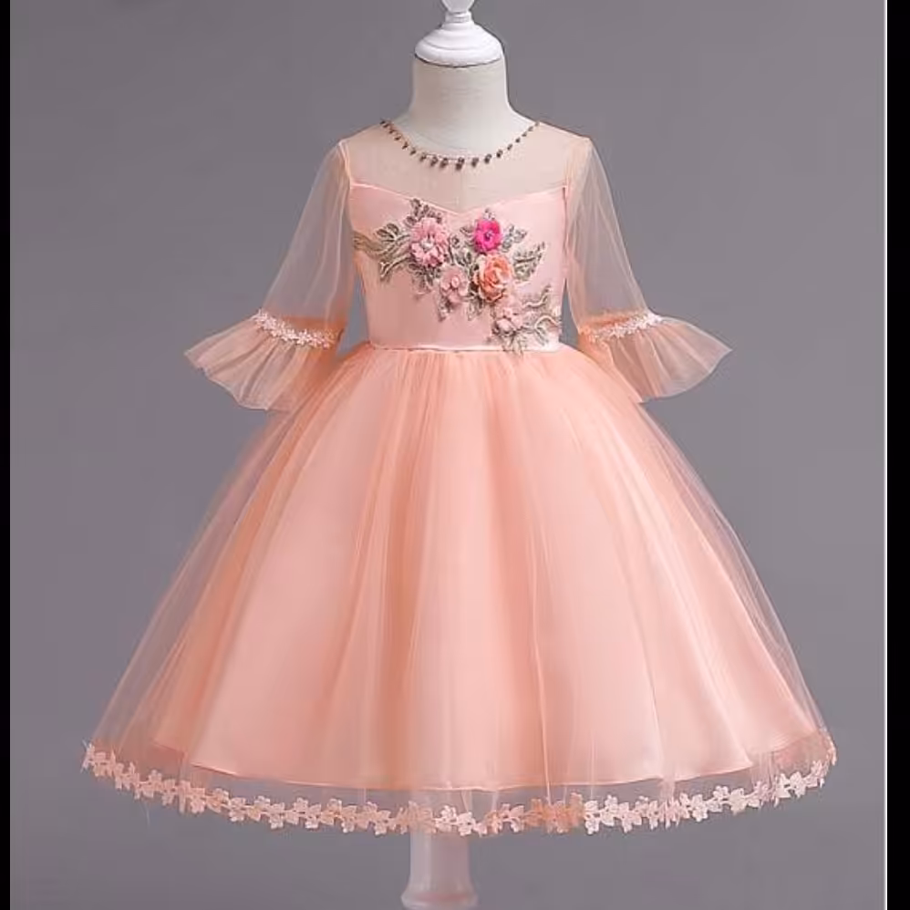 پیراهن دخترانه توری