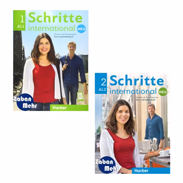 کتاب Schritte international اثر جمعی از نویسندگان انتشارات زبان مهر جلد 1 و 2