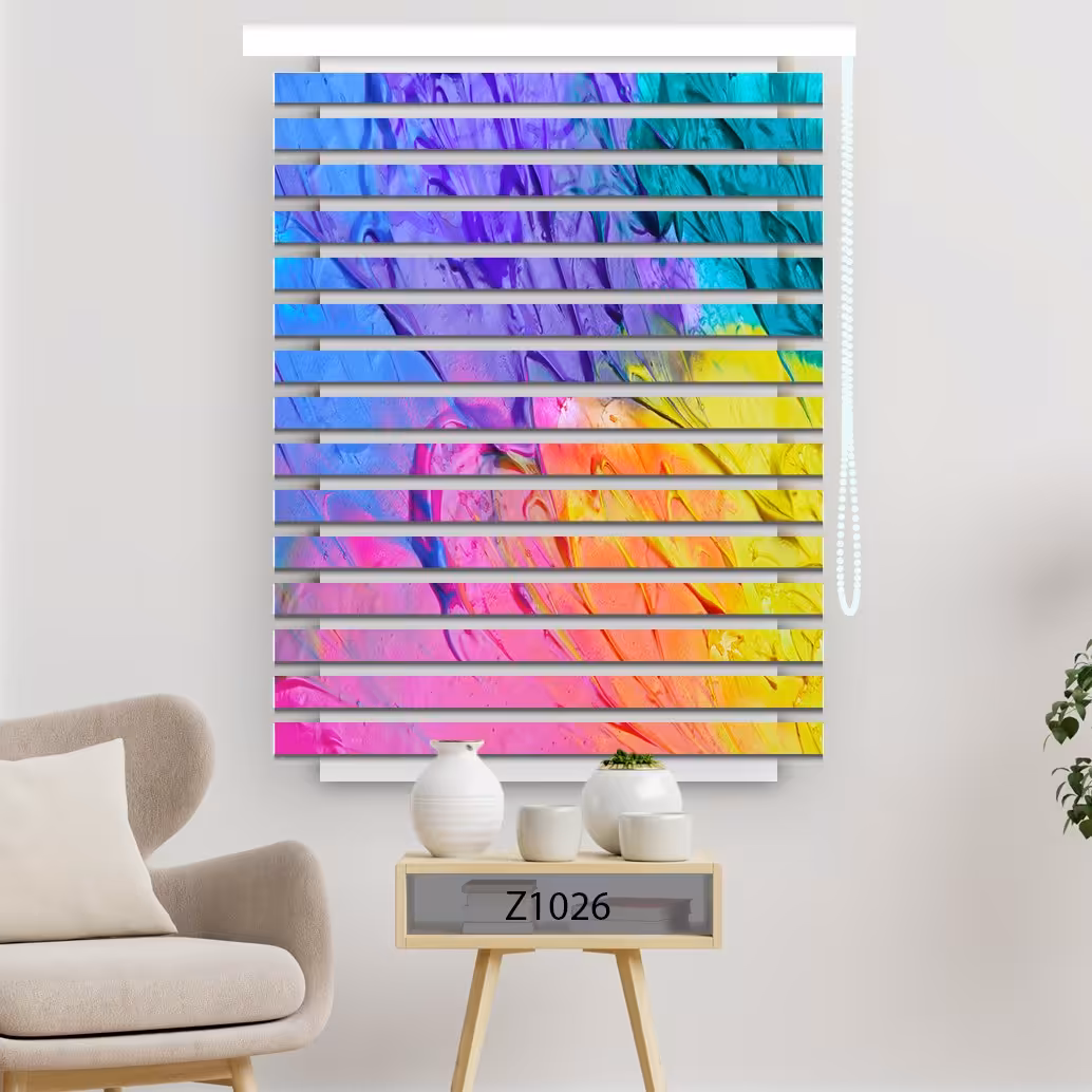 پرده زبرا چاپی عرض 150 ارتفاع 150 کد 1026