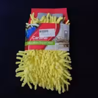 دستکش میکروفایبر ماکارانی زرد