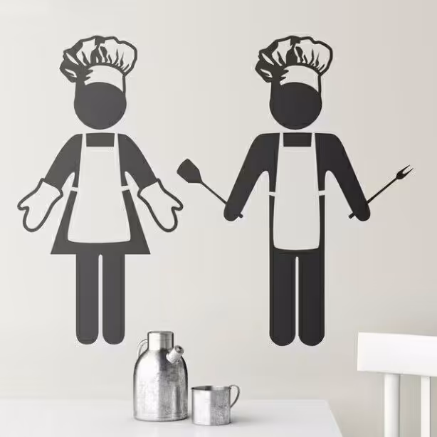 استیکر دیواری آشپز